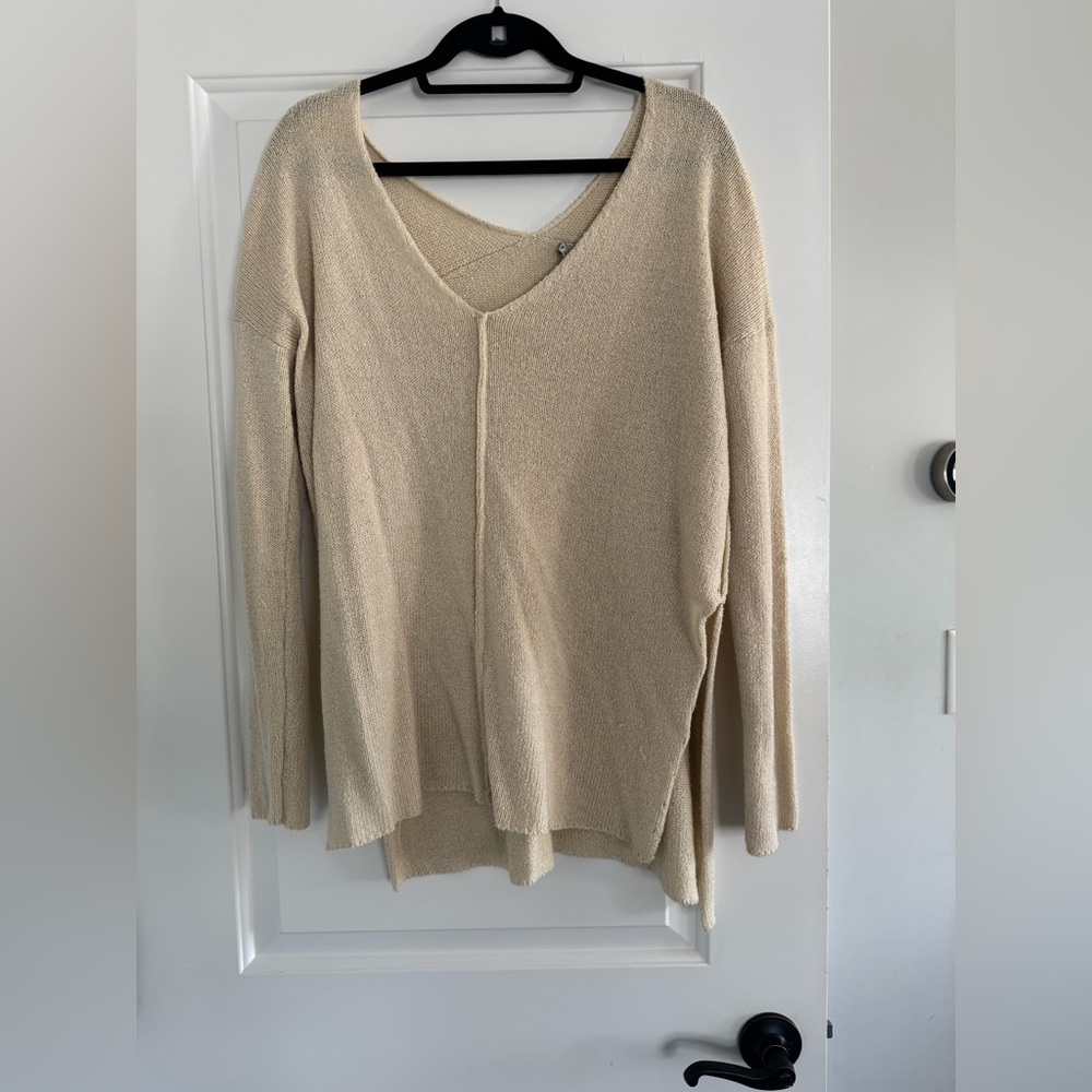 Decker high slit sweater